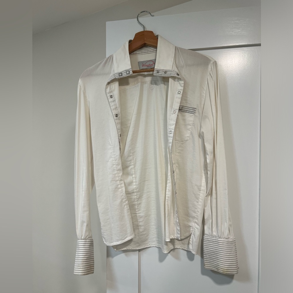 White Winston equestrian button up size 40R